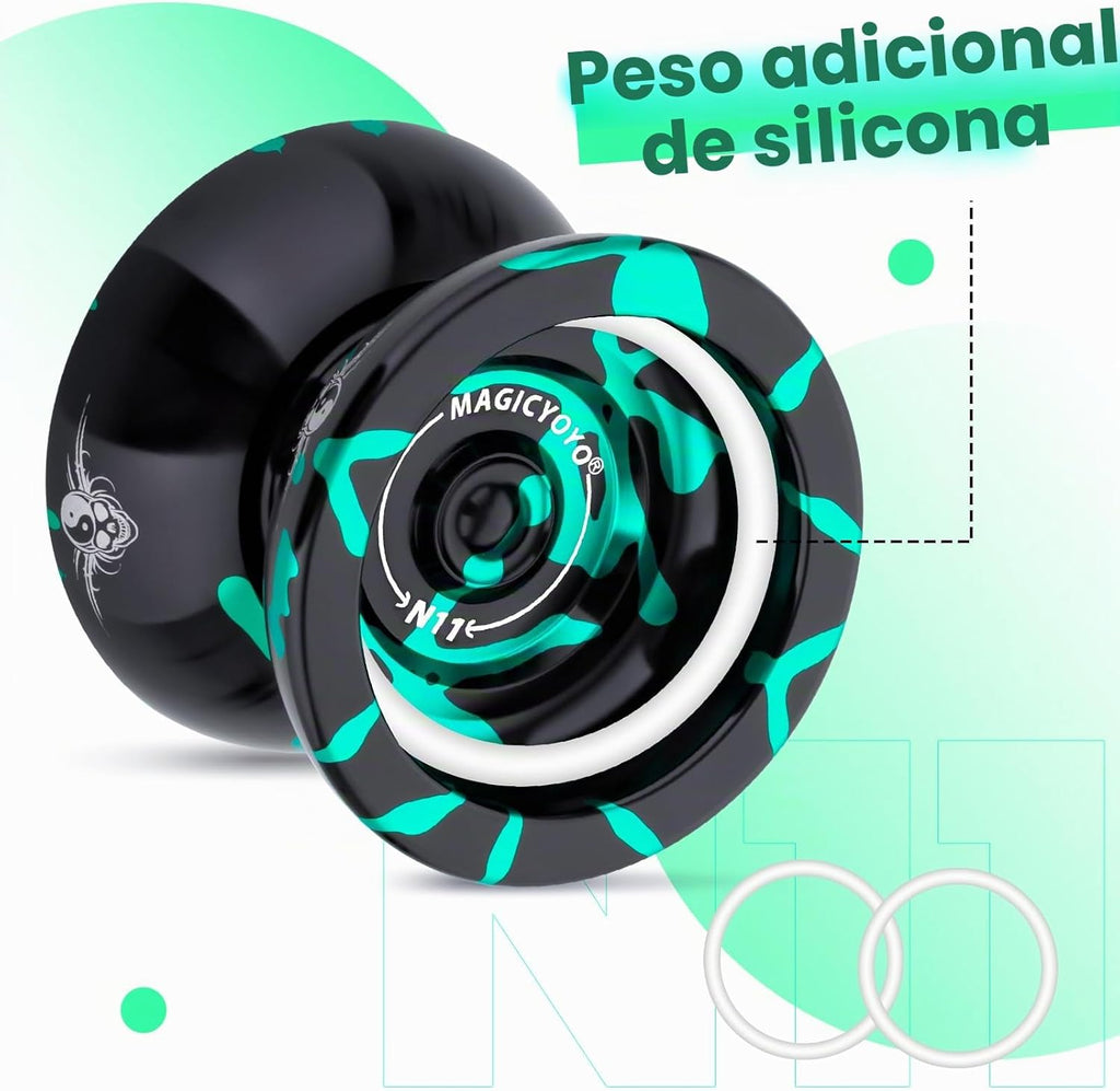 MAGICYOYO N11 Yoyo Yoyo de metal profesional sin respuesta para avanzado