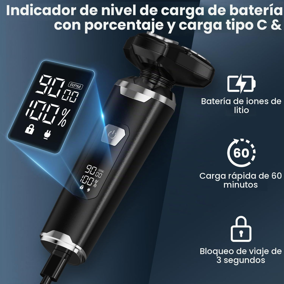 Maquinilla de afeitar eléctrica para hombres: afeitadoras eléctrica...
