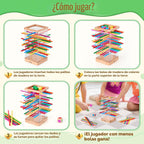 Juegos de mesa de madera Montessori, juego de dados con 48 palos coloridos y 12 bolas, juego familiar para niños y adultos, juguetes educativos de matemáticas para niños de 3, 4, 5 y 6 años, juguete