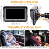 DoHonest Cámara de Coche para Bebé HD 1080P - Monitor para