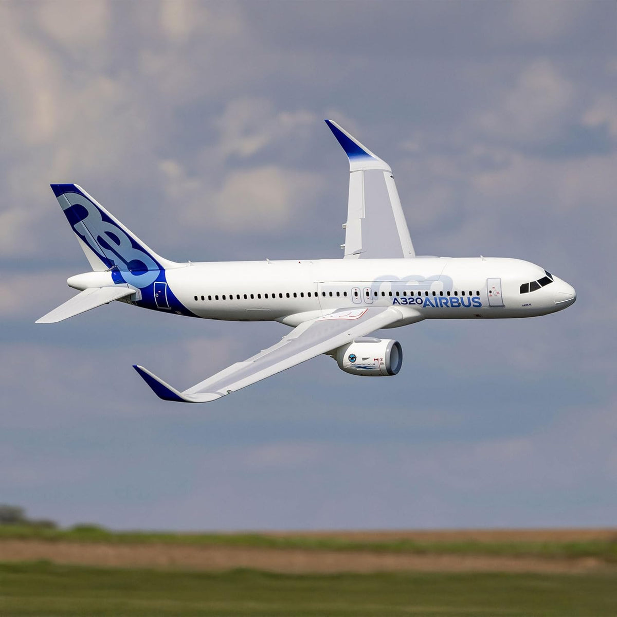 E-flite Airbus A320neo 4.9 ft Airliner Twin 2.520 in EDF BNF Basic con AS3X+ y Safe Select EFL-1493 RC Sport Airplanes
