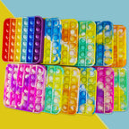 24 piezas de juguetes antiestrés de burbujas para recuerdos de fiesta, alivio del estrés y la presión, juguetes para niños, niños pequeños a granel para Navidad, San Valentín, regalos de cumpleaños y
