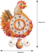 KAAYEE Rompecabezas 3D para adultos, reloj de pollo, rompecabezas de madera para gallina