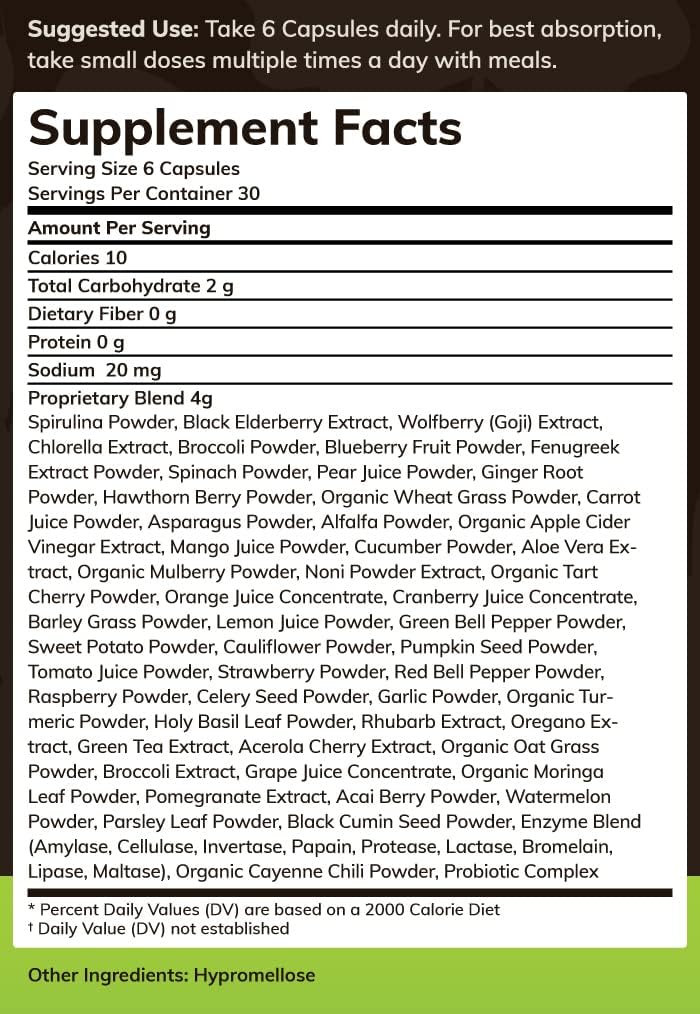 Cápsulas 180 Texas Superfood