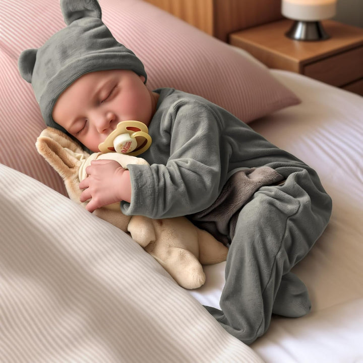 JIZHI Reborn Baby Dolls Boy - Muñeca de bebé recién nacida realista...