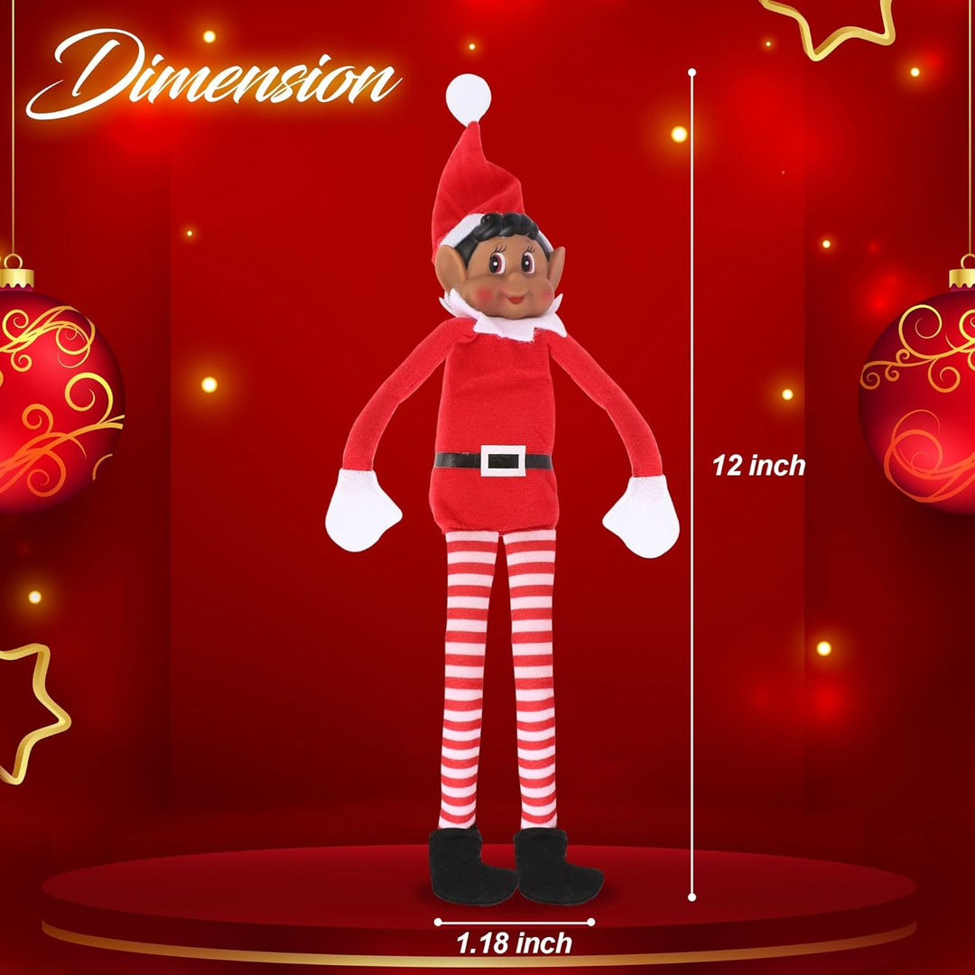 Peluche de elfo navideño que se comporta mal muñeca larga