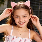 MONOOC Regalos de gato para niñas - Collar con inicial de gato pequeño para