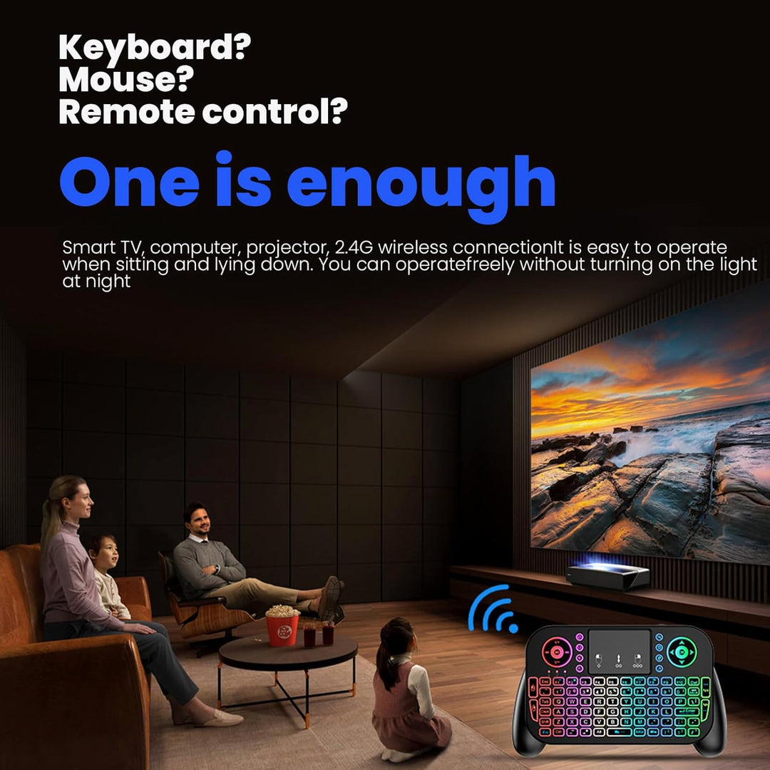 MRSVI Mini teclado con panel táctil de 24 GHz y modo dual