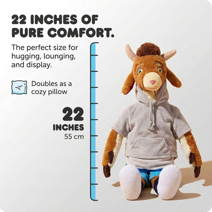 Jay Franco Space Jam - Almohada de peluche de cabra de 22 pulgadas,...
