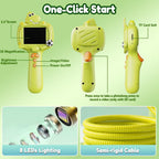 Juguete de cámara de boroscopio para niños con luz, juguete educativo STEM Science para niños y niñas de 3, 4, 5, 6, 7, 8 años, regalo de cumpleaños, descubrimiento y exploración, batería de 650 mAh