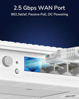 Cudy AX3000 WiFi 6 2.5G PoE Router con puerto USB 2.0, enrutador VP...