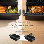 Cosori TWINFRY 9 QT Double Air Fryer, Removable Divider, PFAS-Free Ceramic