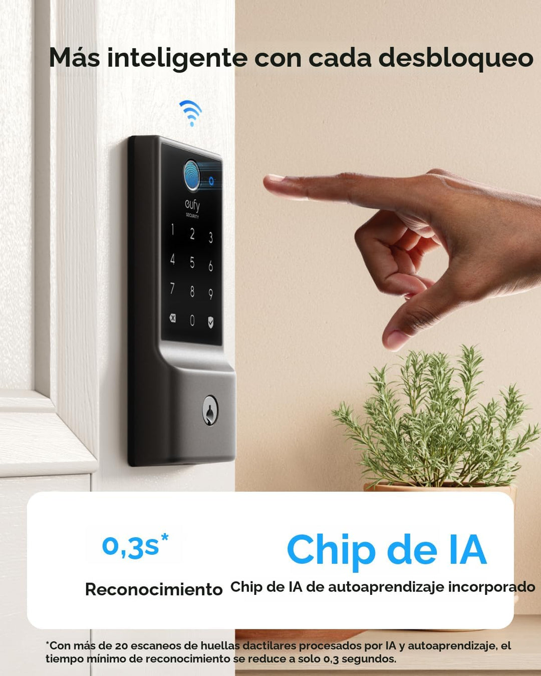 eufy Security Smart Lock C220, cerradura de puerta de entrada sin l...