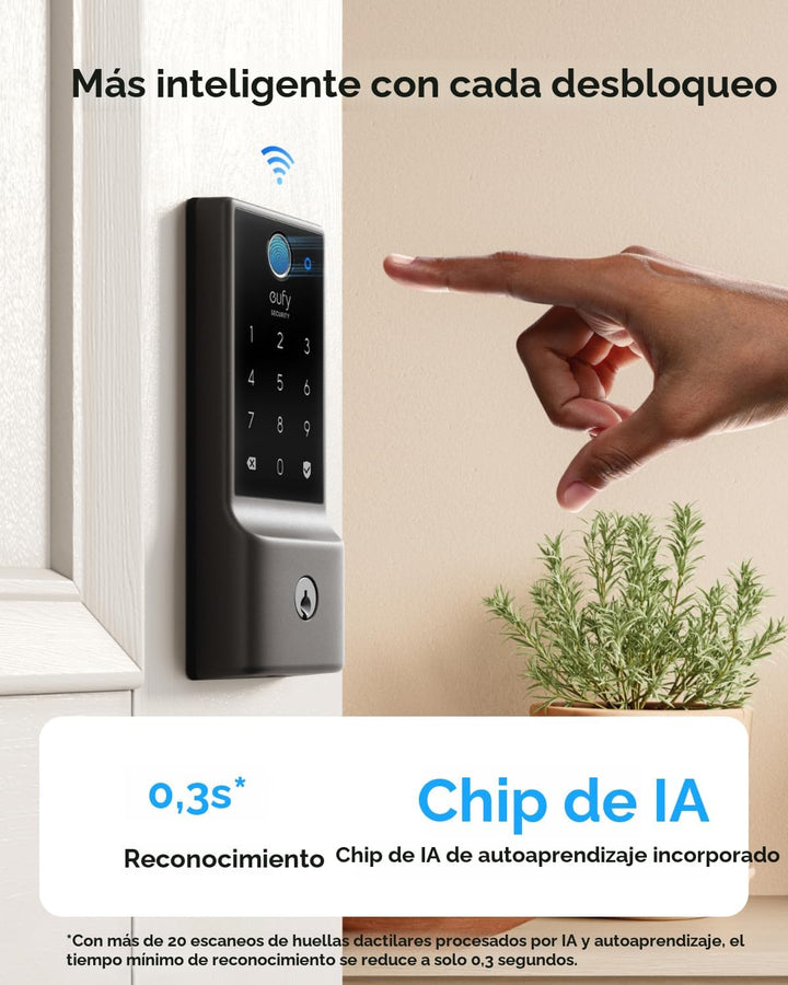 eufy Security Smart Lock C220, cerradura de puerta de entrada sin l...
