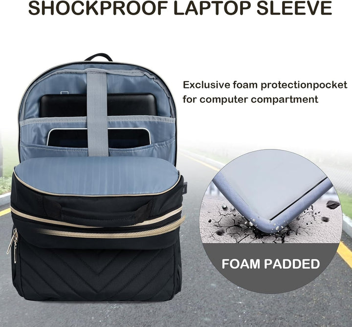 VANKEAN - Mochila para laptop de 17.3 pulgadas para mujeres y hombr...