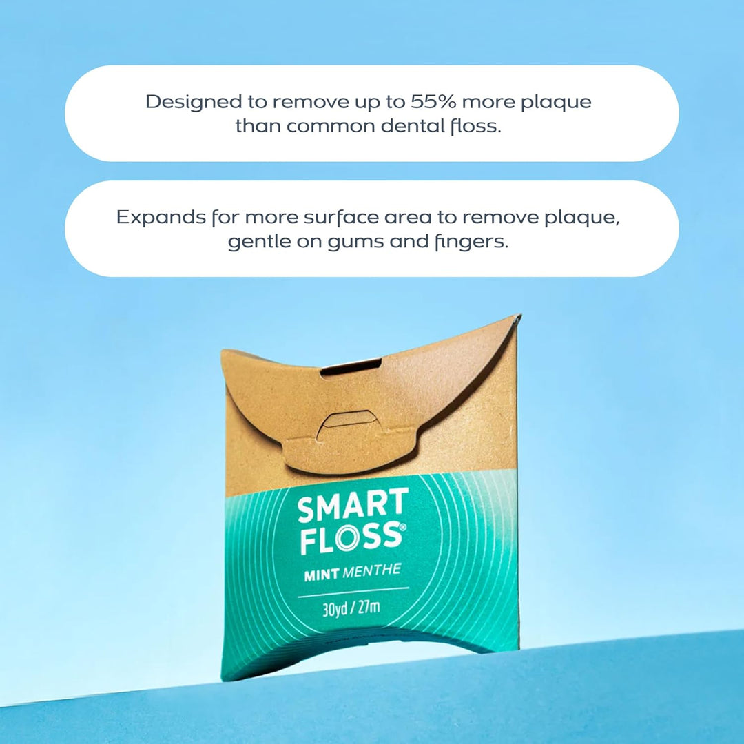 drTung's Smart Floss Mint para dientes \u2013 Hilo dental expan...