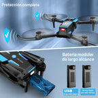 Drone con cámara 1080P - Drone plegable RC Quadcopter FPV con control
