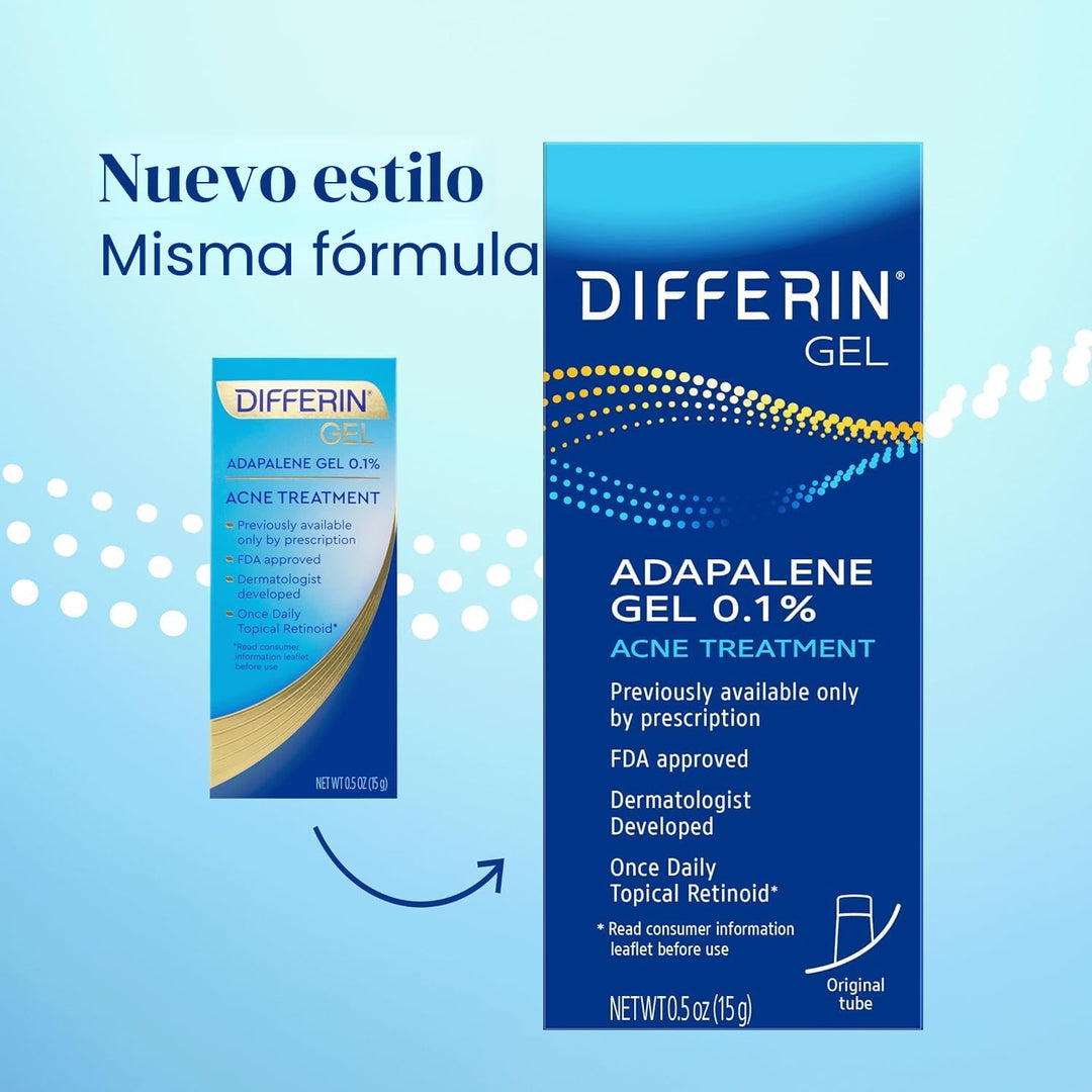 Gel de tratamiento para el acné Differin, suministro de 30 días, tr...