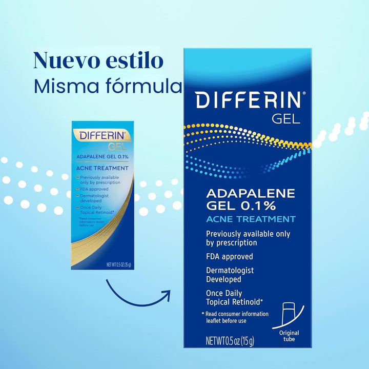 Gel de tratamiento para el acné Differin, suministro de 30 días, tr...