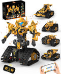 Kit de Construcción de Robot 5 en 1 STEM, Juguetes de Robot RC para Niños de 6+ años