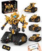 Kit de Construcción de Robot 5 en 1 STEM, Juguetes de Robot RC para Niños de 6+ años