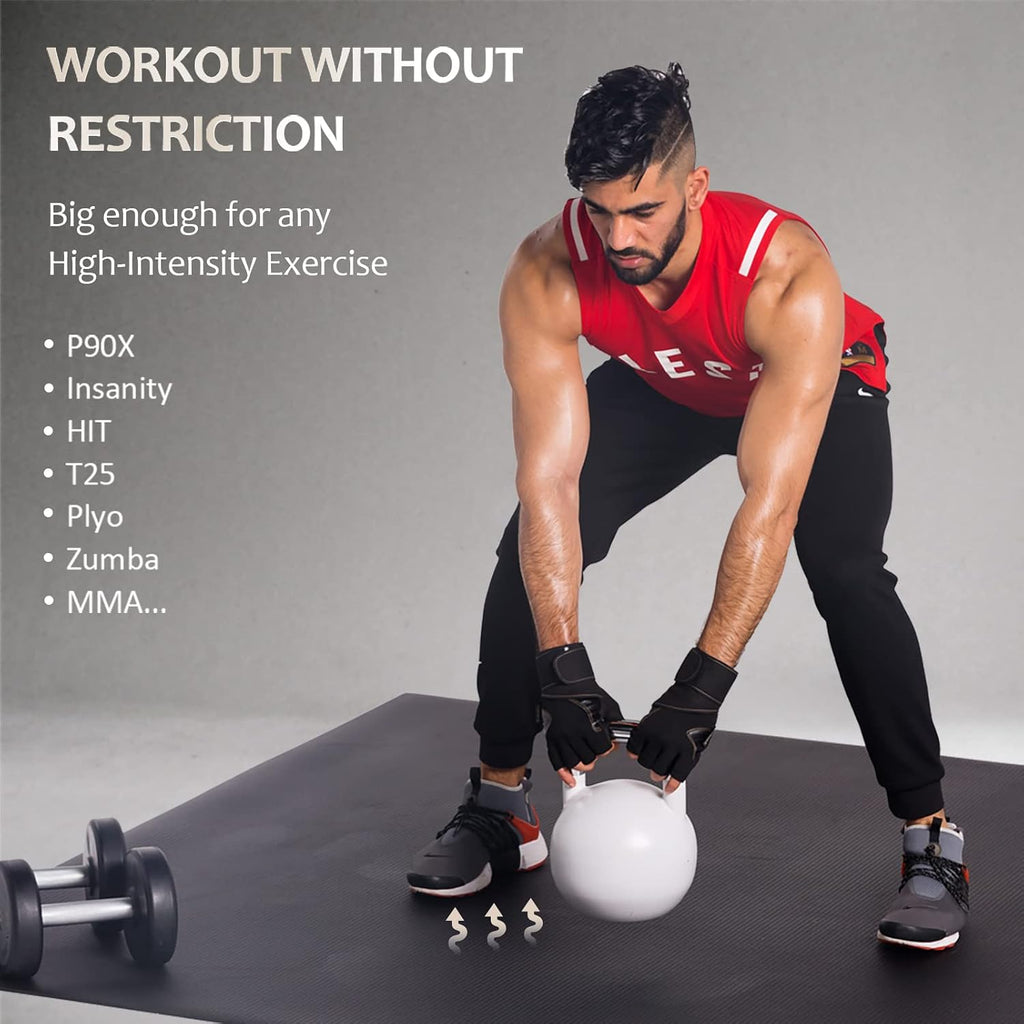 GXMMAT Large Exercise Mat 6'x4'/6'x5'/6'x6'(7mm)