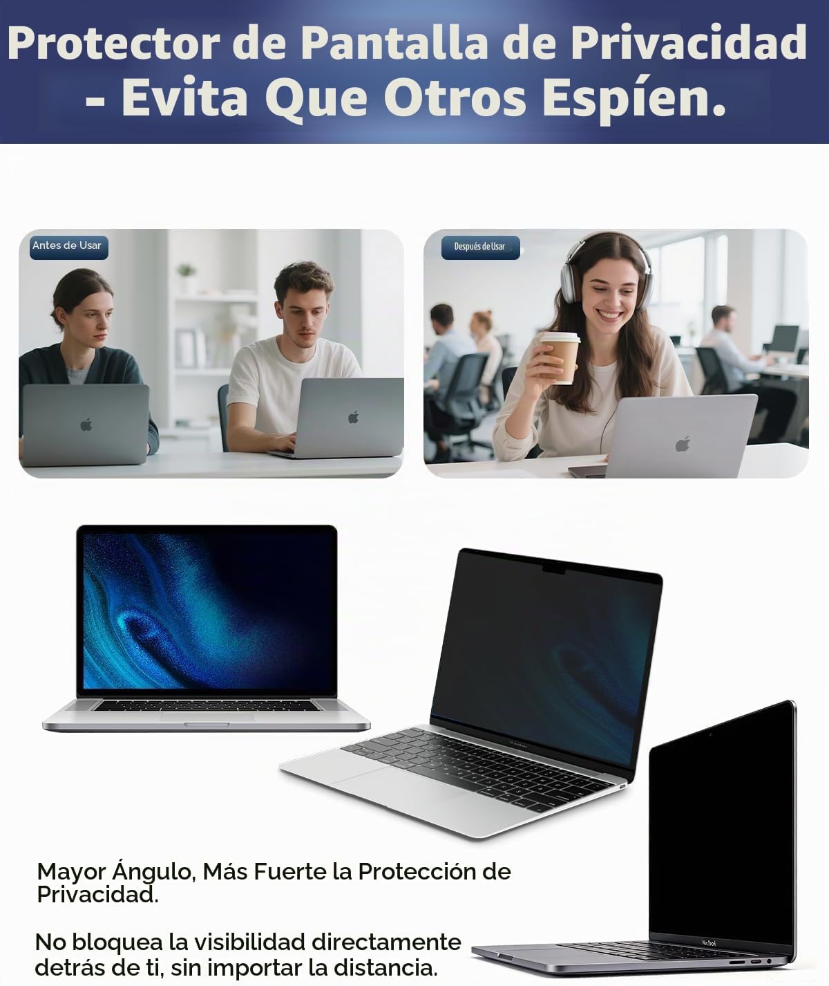 Pantalla magnética de privacidad para laptop de 16 pulgadas 16:10,...