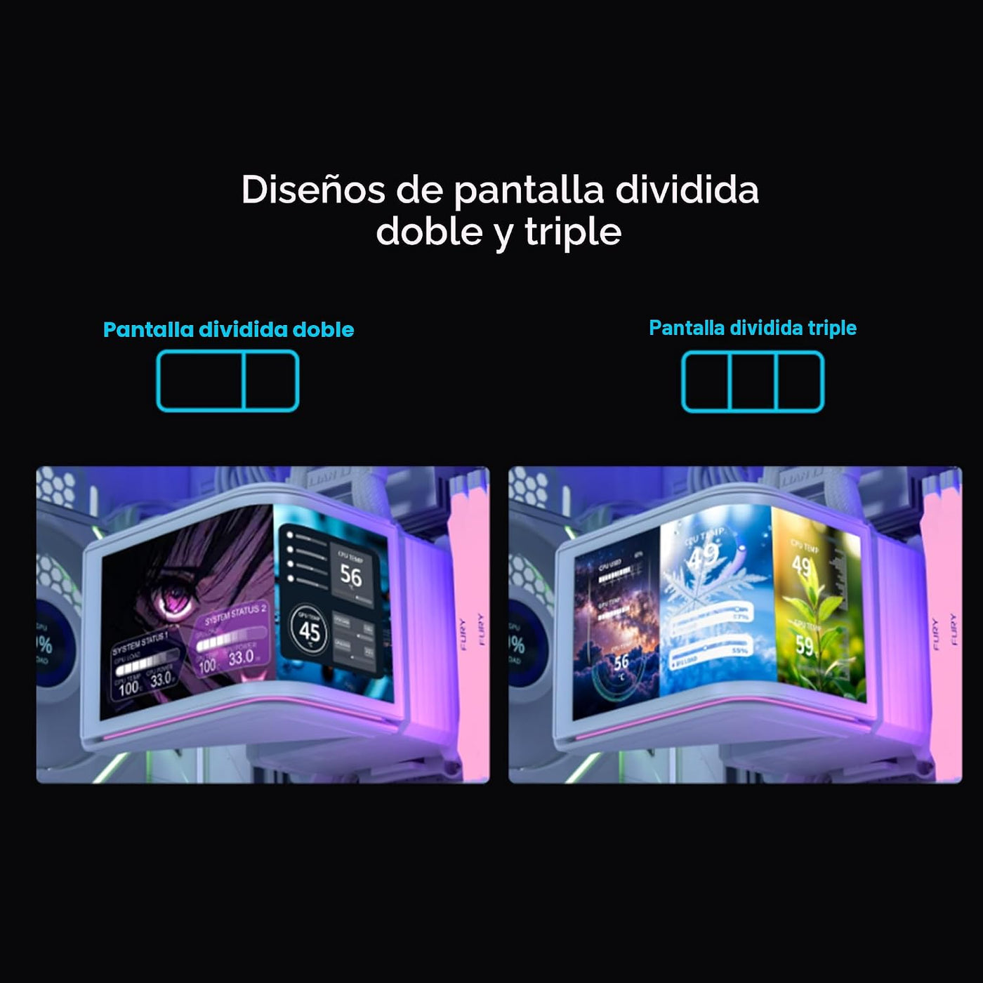Lian Li Hydroshift II OLED Curved 360 Liquid CPU Cooler - Vía de re...