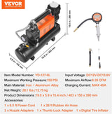 VEVOR Compresor de Aire de 12V de Alta Resistencia con Kit de Tanqu...