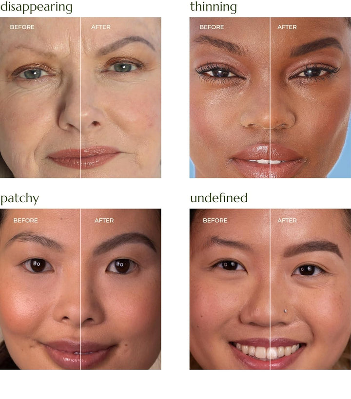 Lápiz delineador para cejas con de color con cepillo