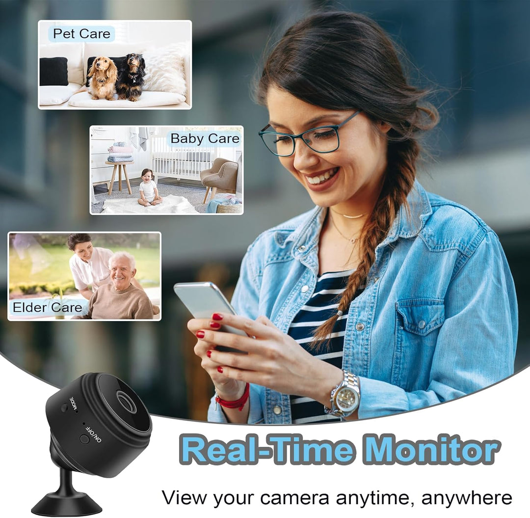 ZMDCAM Cámara Oculta Inalámbrica Mini Cámara WiFi 1080P HD