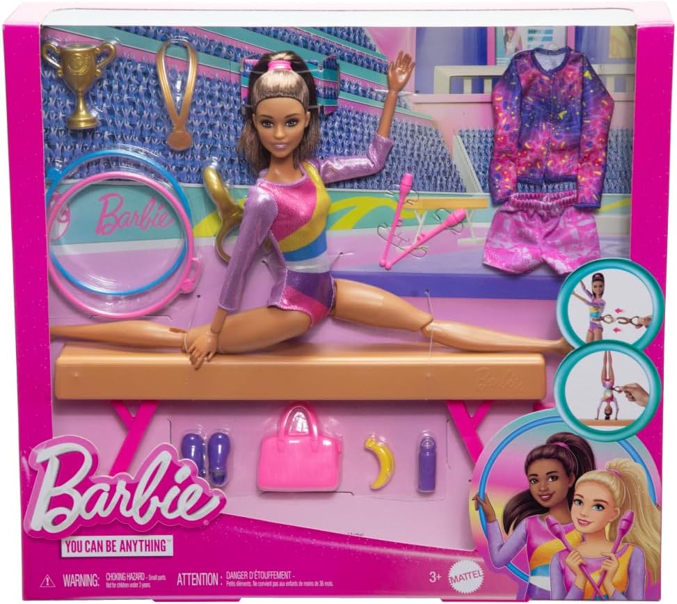 Barbie Careers - Muñeca de gimnasia y accesorios temáticos