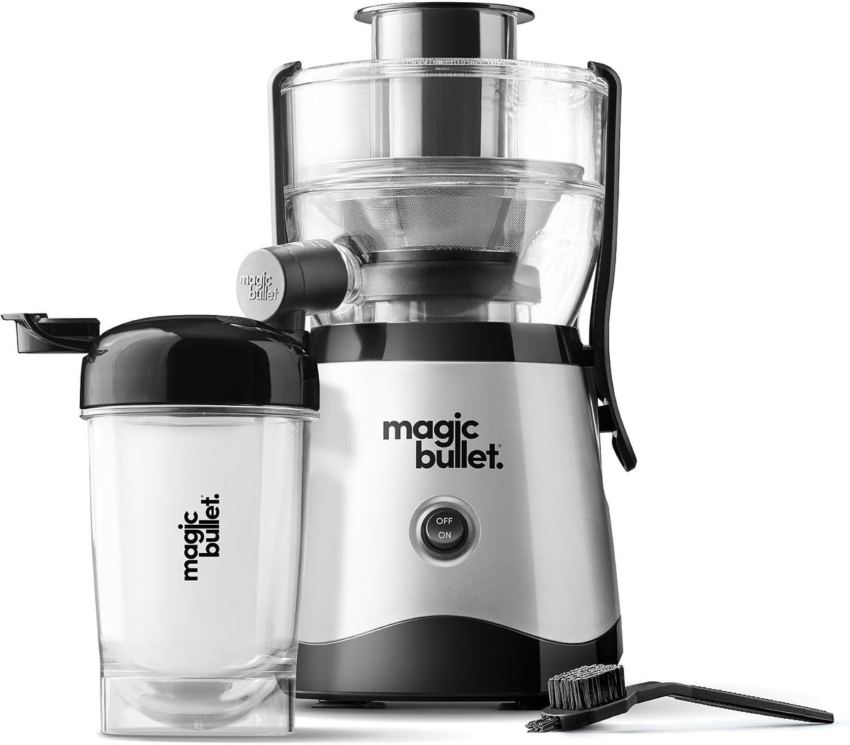 Licuadora Mini Magic Bullet con Taza, Negra y Plateada