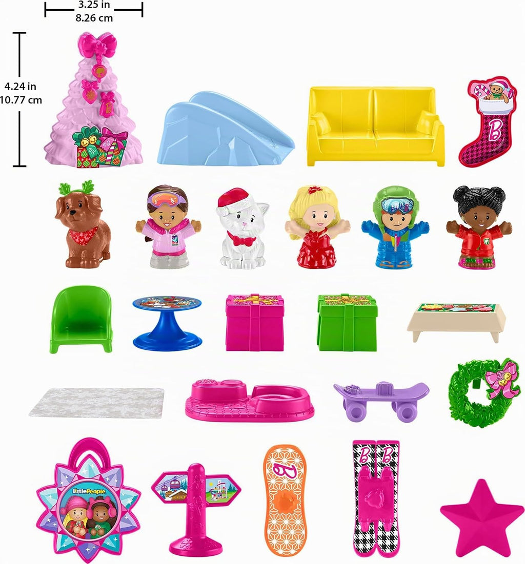Fisher-Price Calendario de Adviento de Little People Barbie