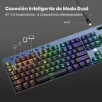 Hexgears Teclado mecánico de perfil bajo de tamaño completo GK1702 - Lineal
