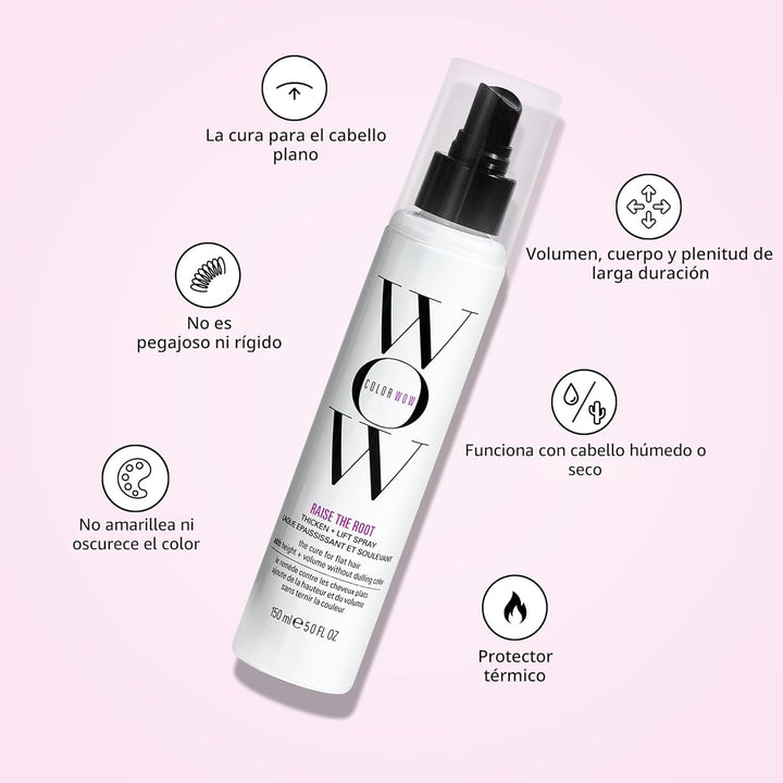 COLOR WOW Raise the Root Thicken + Lift Spray - Volumen durante tod...