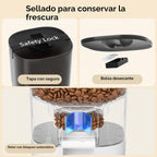 PAPIFEED Comedero automático para gatos con aplicación, alimentador automático WiFi para gatos, dispensador de alimentos para gatos de alimentación lenta de 6 litros para alimentos secos