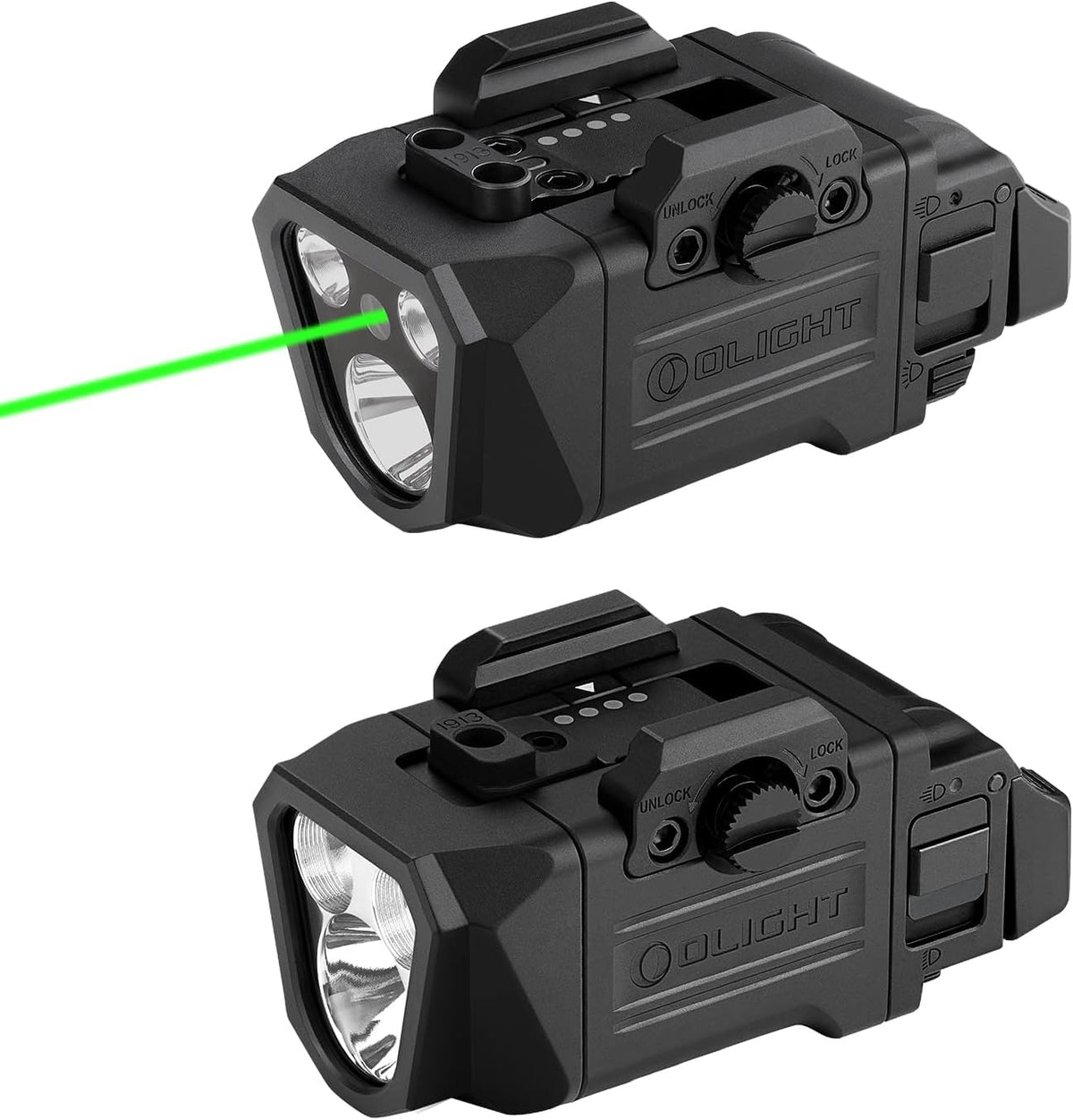 OLIGHT PL X GL - Paquete de luces tácticas recargables para montaje en riel con PL X