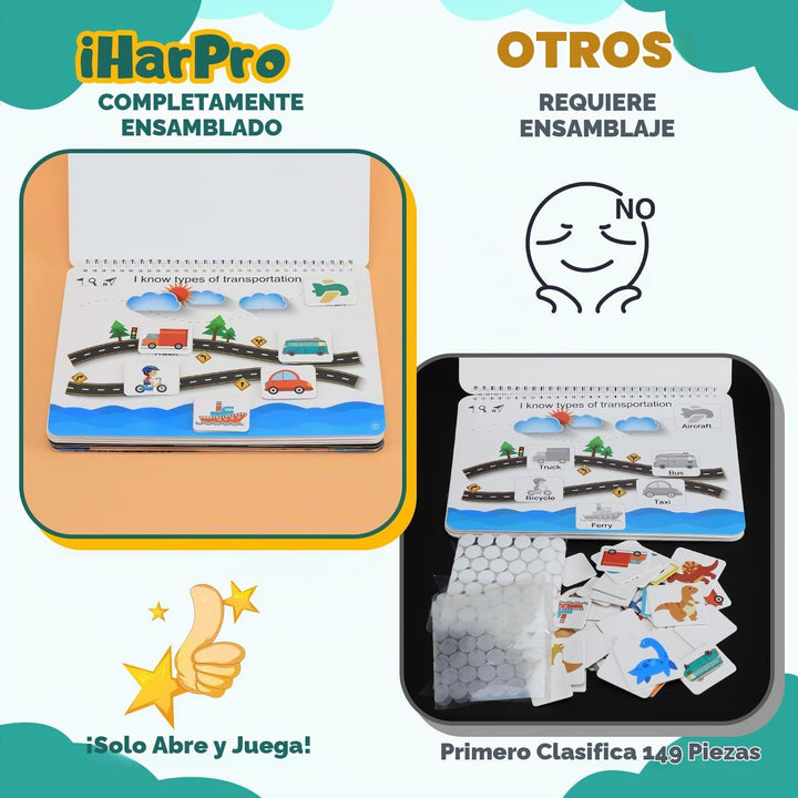 Libro de actividades para niños pequeños, juguetes Montessori para...