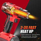 Pistola de calor compatible con batería Milwaukee de 18 V (solo herramienta