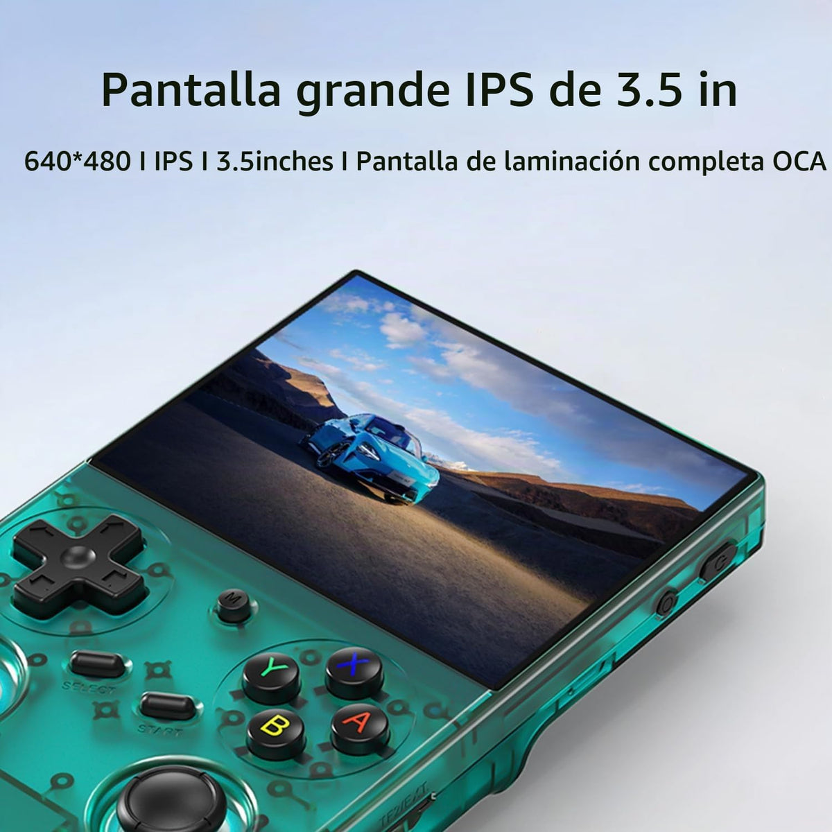 Anbernic RG35XX Pro - Consola de juegos de mano retro, pantalla IPS OCA de 3.5 pulgadas, sistema Linux, 64 GB, WiFi Bluetooth, salida HDMI, batería 7H, ideal para viajes, viajes, viajes, hogar, exteriores, RG35XXPro, verde azulado T