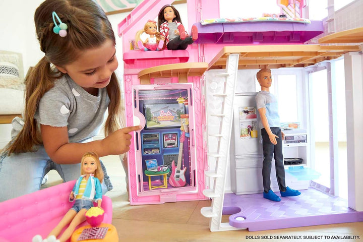 Set de Juego de Casa de Muñecas Barbie, Casa Malibu con más de 25 M...