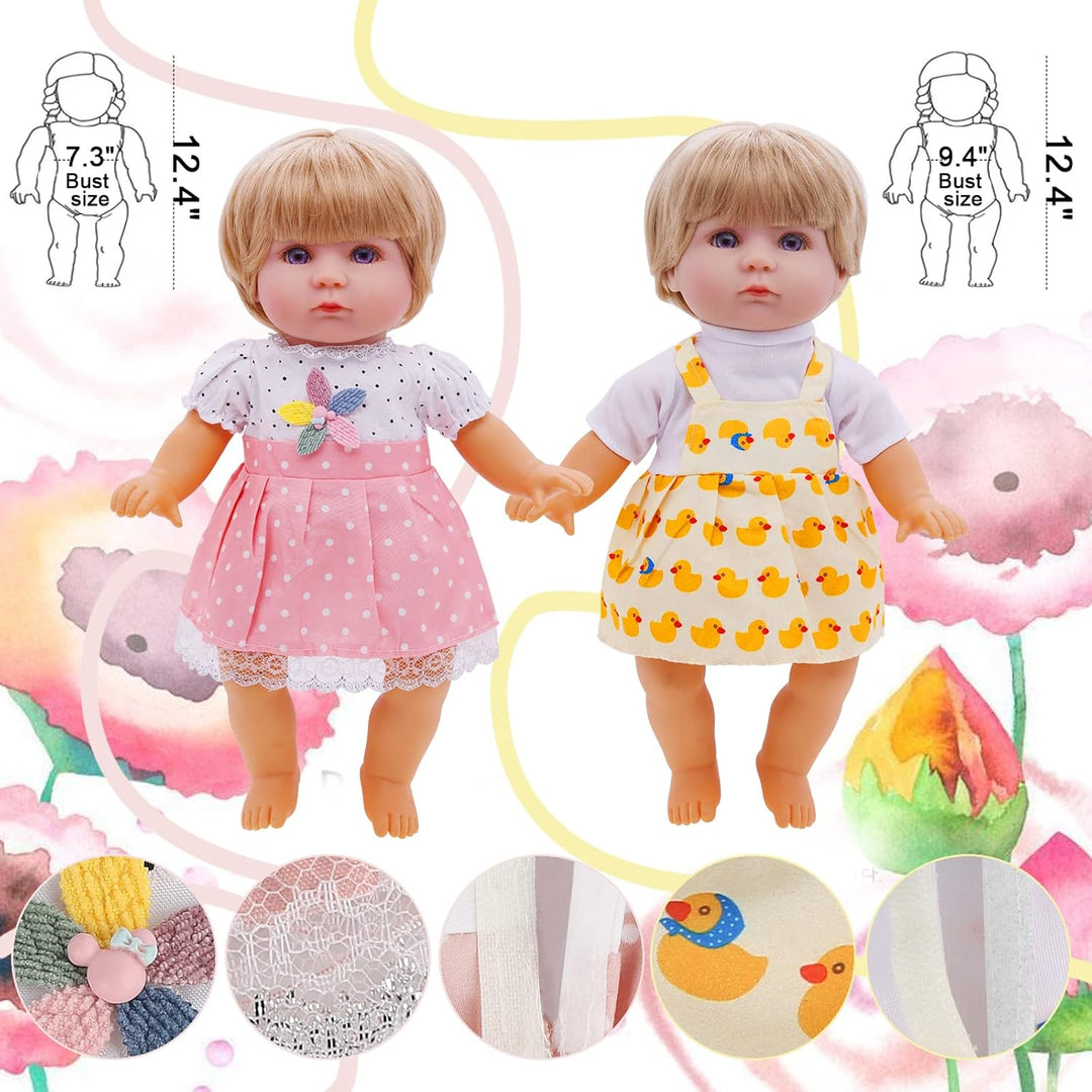 Regalo de ropa y accesorios para muñecas: 8 piezas de ropa de muñec...