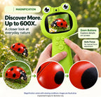 Microscopio para Niños de 2'' con Autoenfoque, 4K con Doble Lente, Microscópico de Mano para Niños