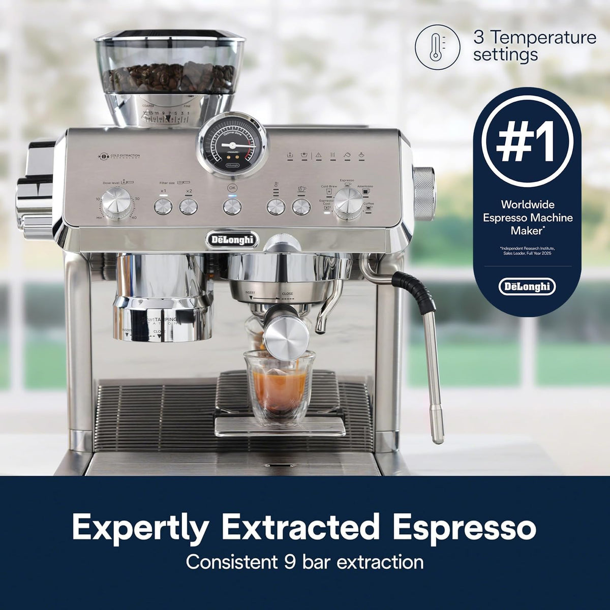 De'Longhi La Specialista Opera - Máquina de café expreso con molinillo de