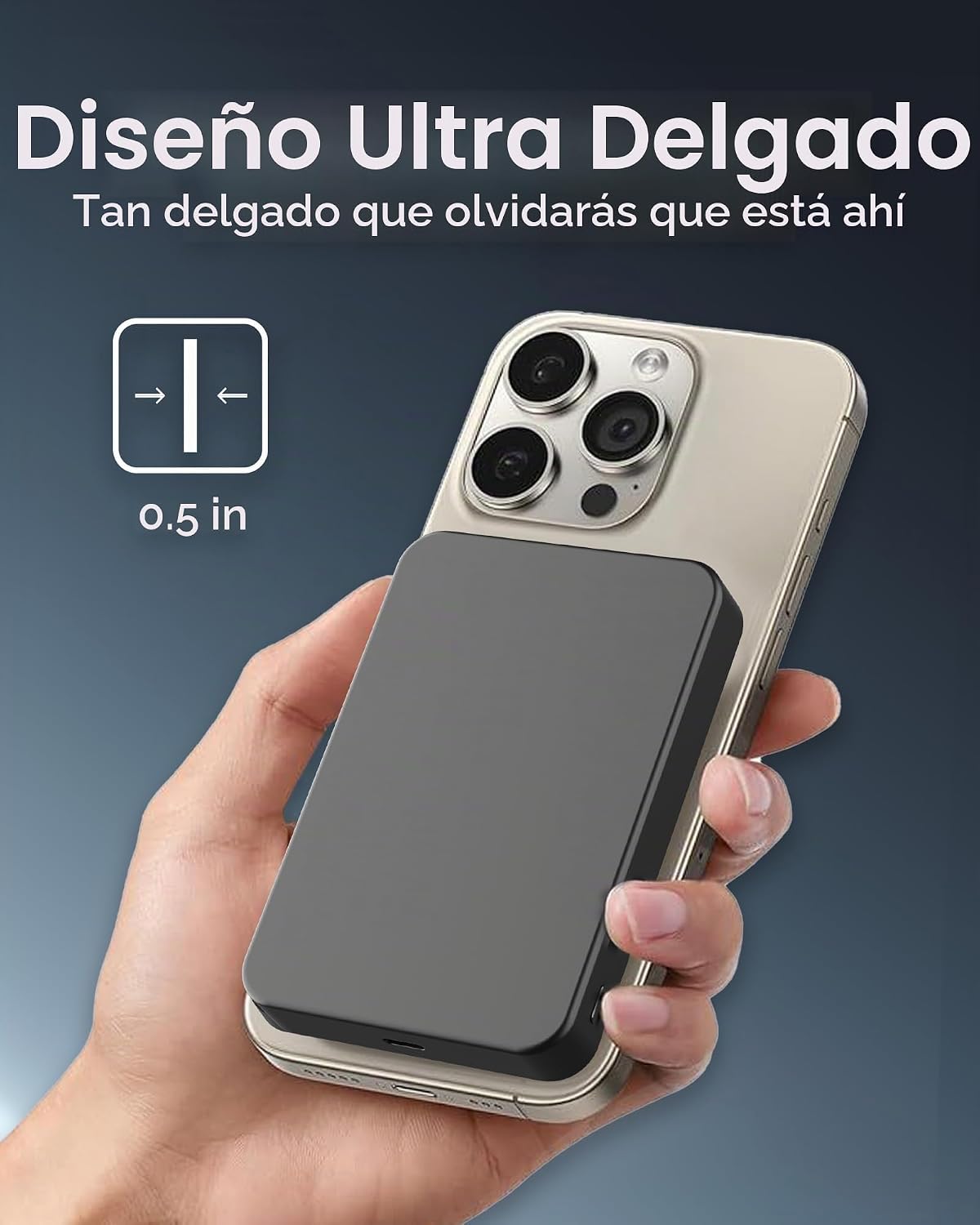 myCharge CliqAir - Banco de energía magnético de 10000 mAh, diseño...