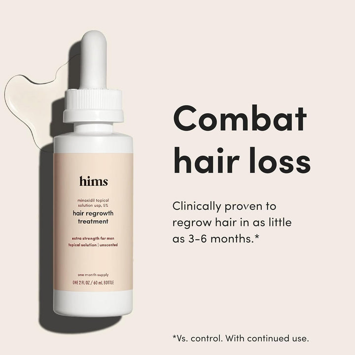 Hims - Tratamiento de crecimiento del cabello, solución tópica de m...