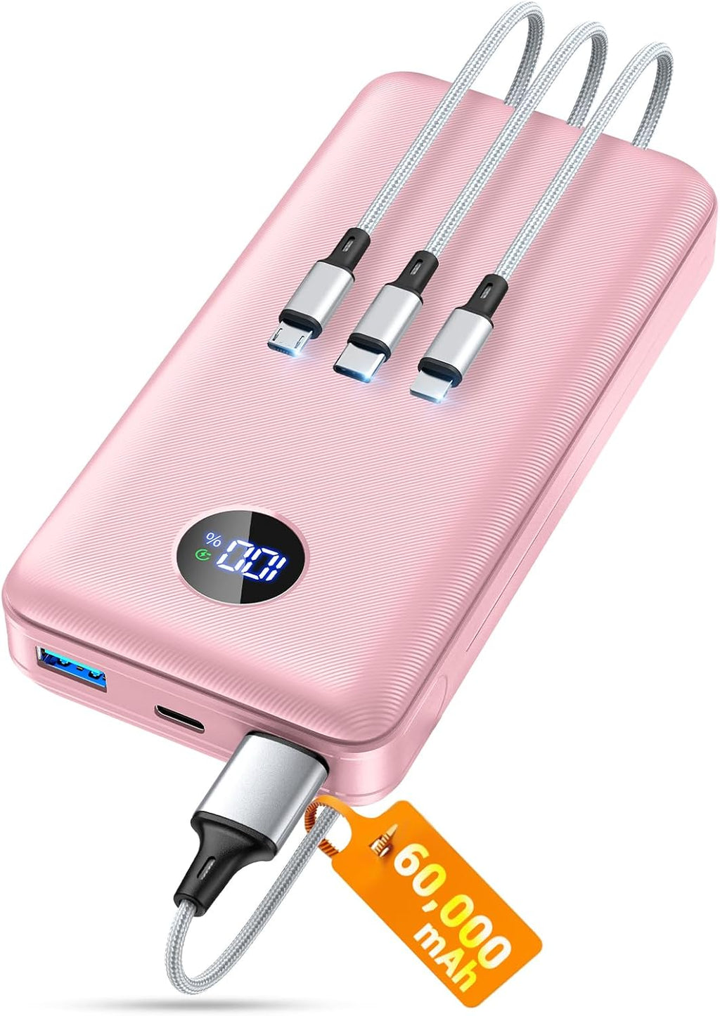 ZZI Cargador portátil Power Bank 60000mAh, 22.5W PD Paquete de baterías de