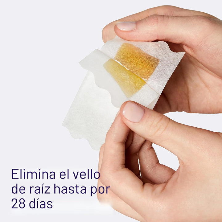 Flamingo Kit de cera facial y bikini para mujer, tiras de cera para...