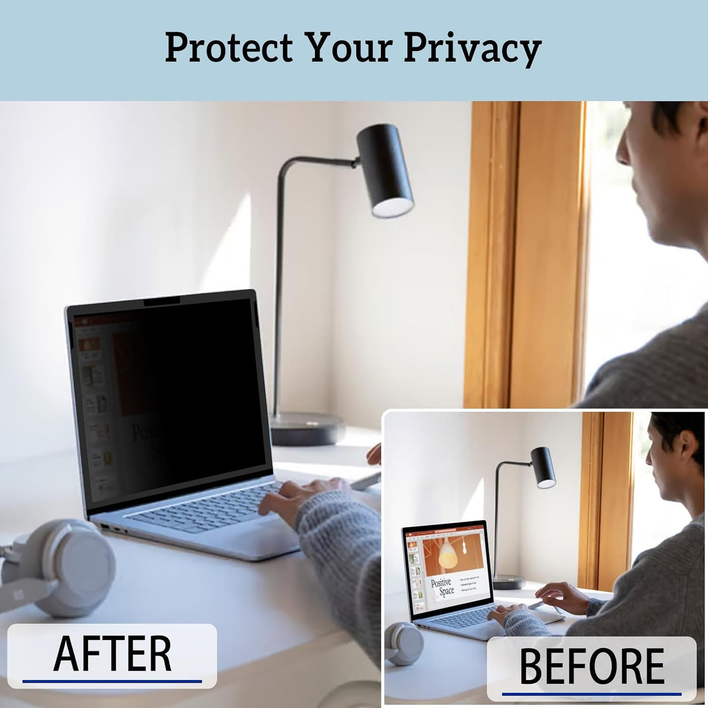 ZOEAGG Pantalla de privacidad extraíble para Surface Laptop de 15 p...